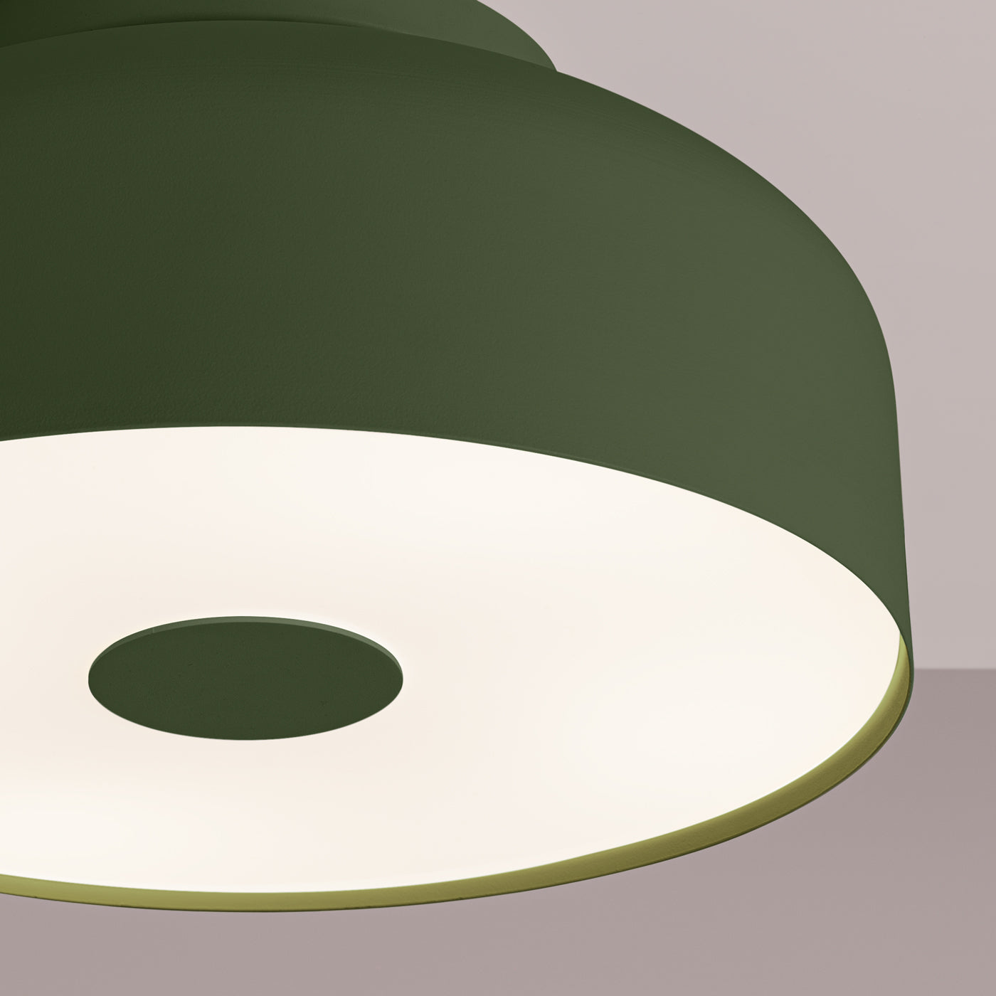 Aurela - Deckenlampe olivgrün rund 30 cm mit matter