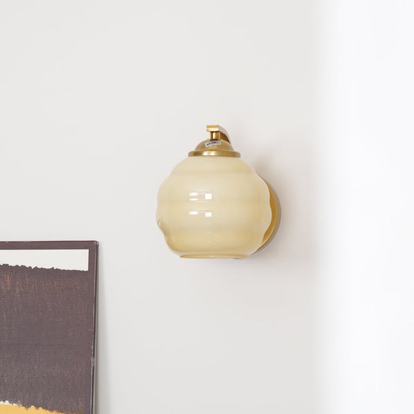 Parietta - Vintage-Wandleuchte im Art-déco-Stil mit weißem