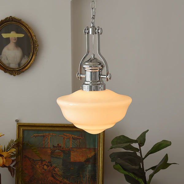 Halona - Pendelleuchte im Landhausstil mit Glasschirm