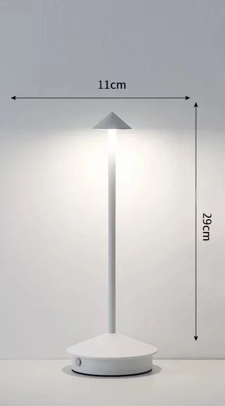 Mesalux - Kabellose, wiederaufladbare LED-Tischleuchte