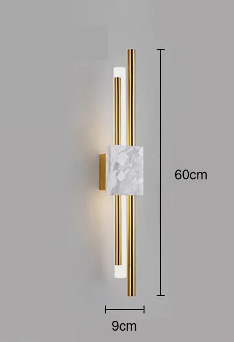 Murena - LED-Wandleuchte in Marmoroptik für den Innenbereich