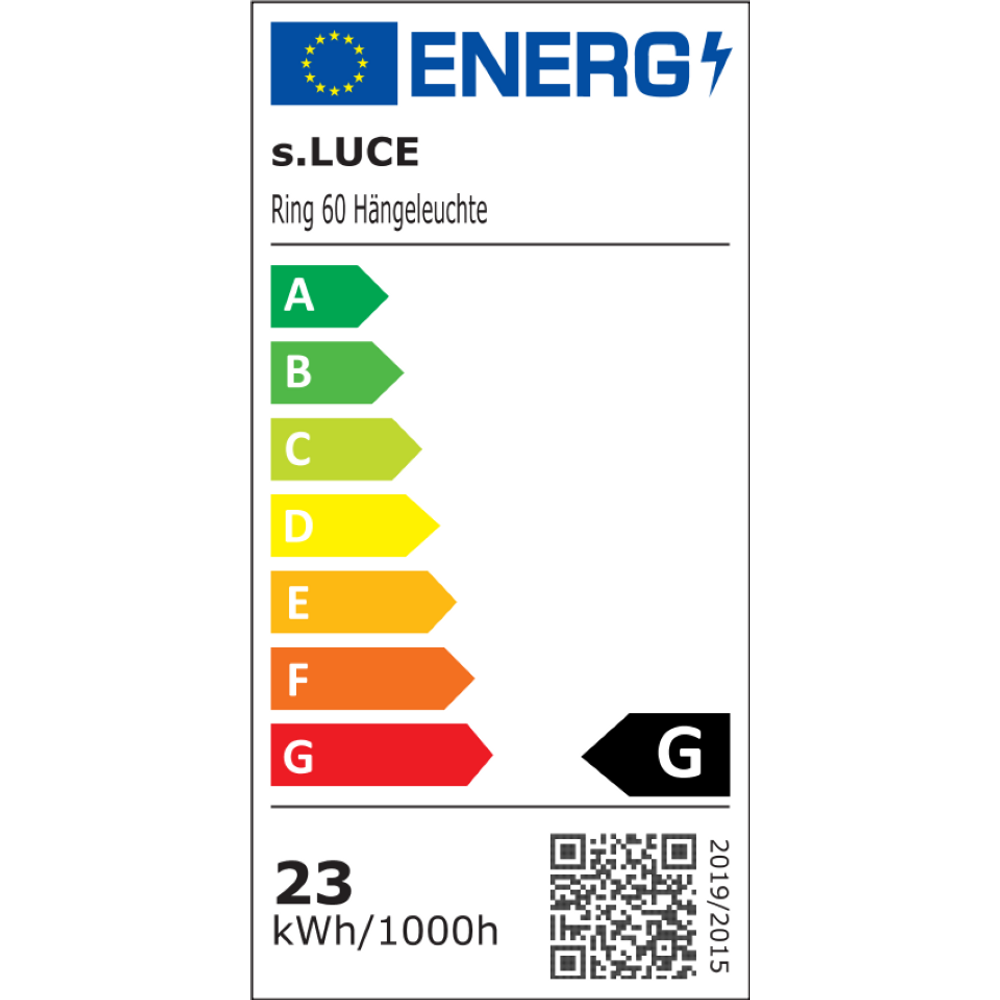 Nimbus - LED-Ring-Pendelleuchte 60 cm Direktlicht