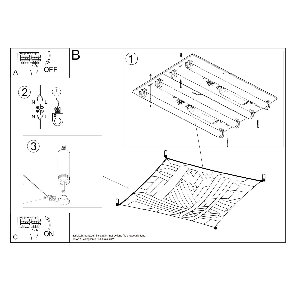 Claria - LED-Deckenleuchte, weiß