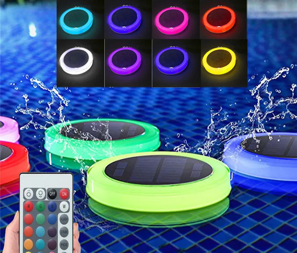 Harmona - Solarbetriebene, schwimmende RGB-Poolleuchte mit
