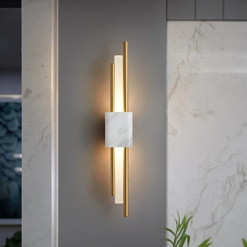 Murena - LED-Wandleuchte in Marmoroptik für den Innenbereich