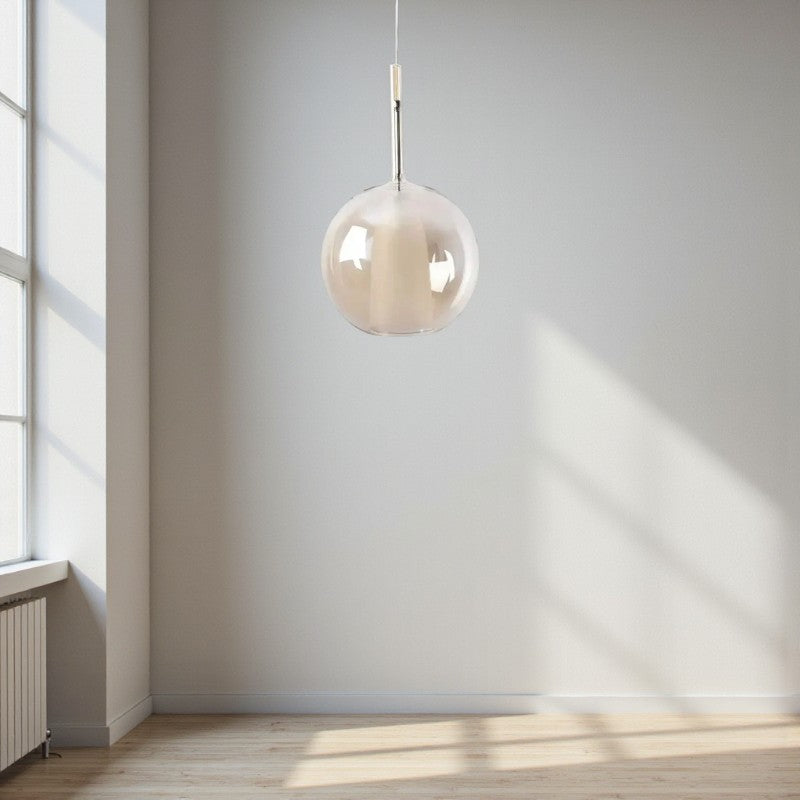 Moderne Glas-LED-Hängeleuchte Schlanke zeitgemäße Beleuchtung