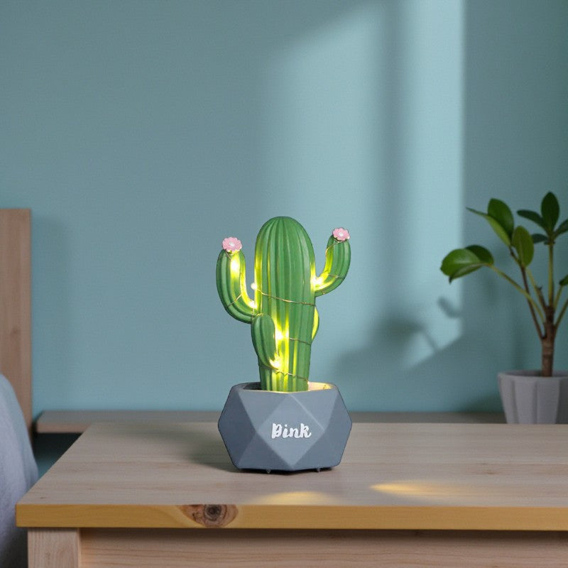 LED-Nachtlampe in Kaktusform aus Harz Moderne dekorative Beleuchtung