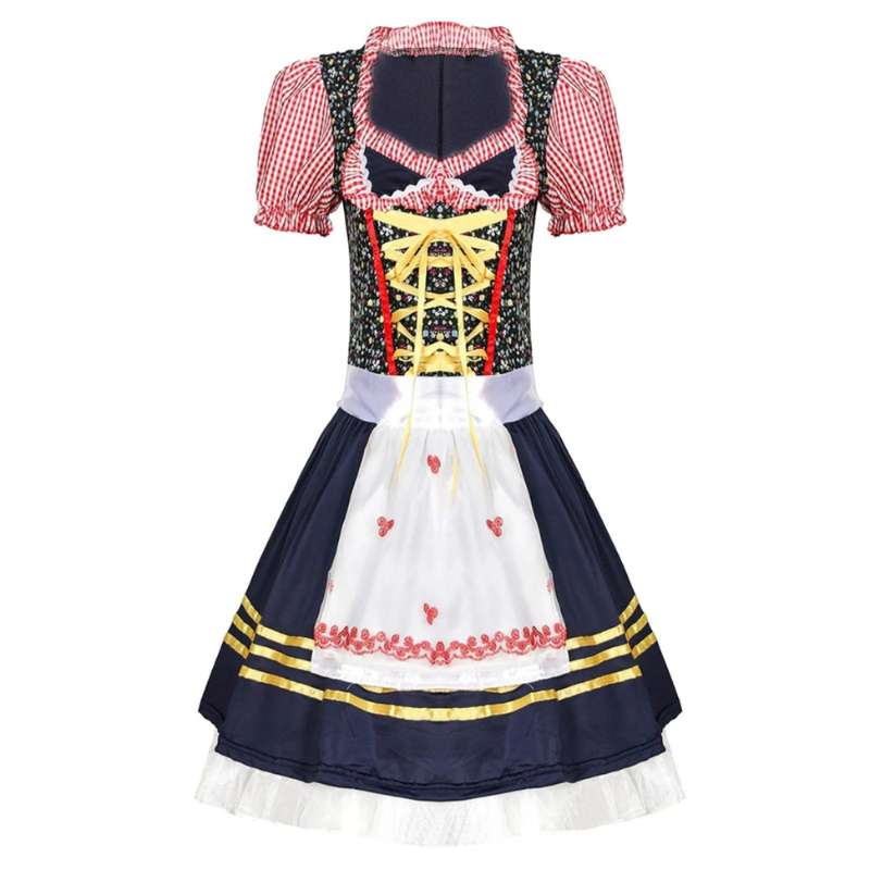Damen-Dirndl mit hohem Ausschnitt