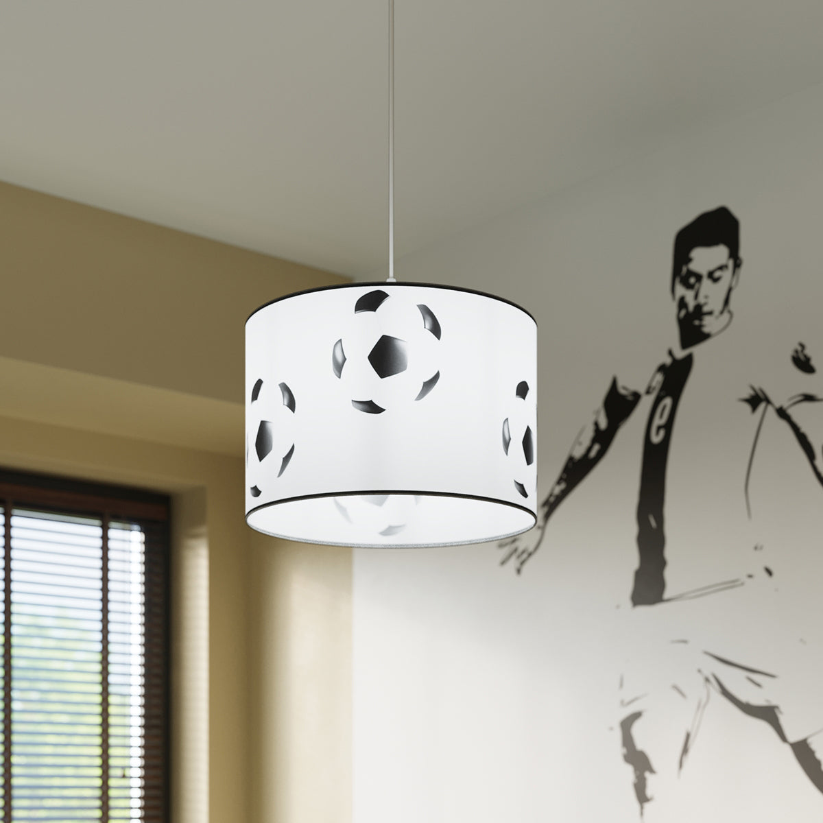 Stella - Deckenleuchte fürs Kinderzimmer, Fußball-Design
