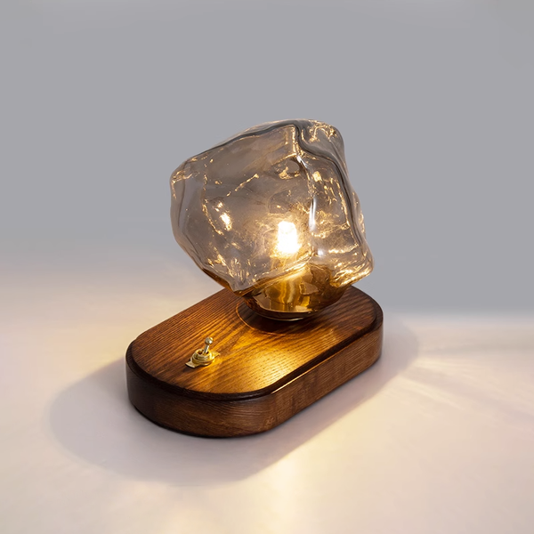 Studio - Glas Tischlampe Ice Stone Design