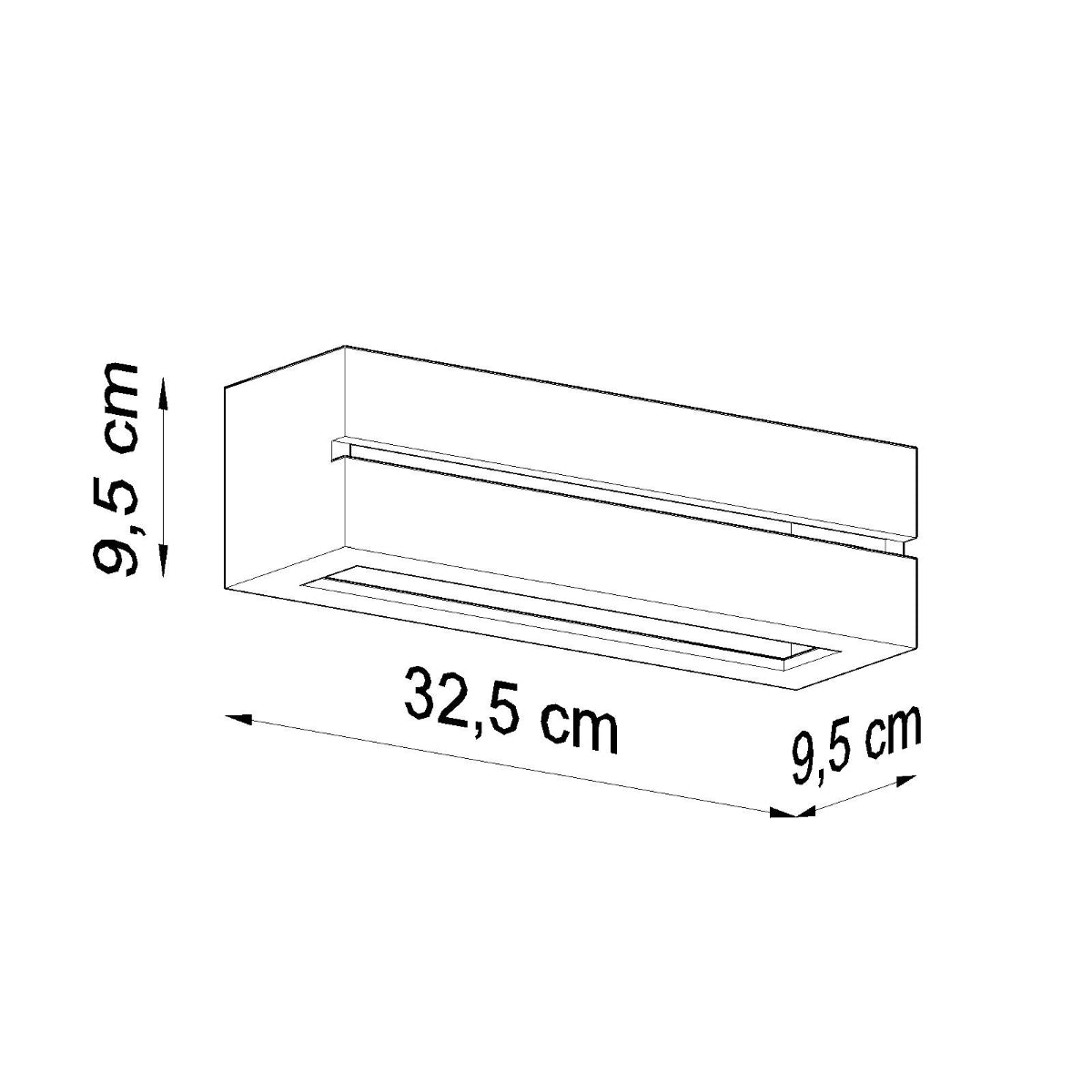 VEGA LINE - Wandleuchte, weiße Keramik