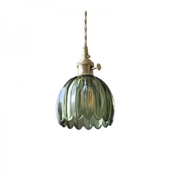 Japanische - Glas Pendelleuchte Blumenform