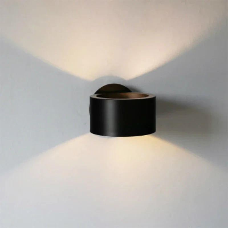 Nordische - LED-Wandleuchte Schwarz/Gold