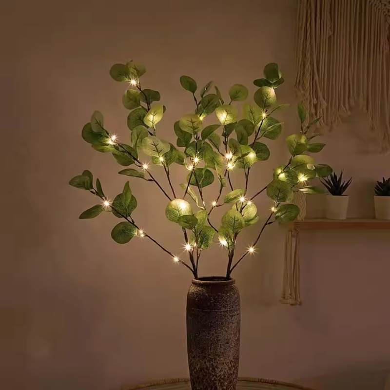 Lichterkette - Olivenzweig-Motiv