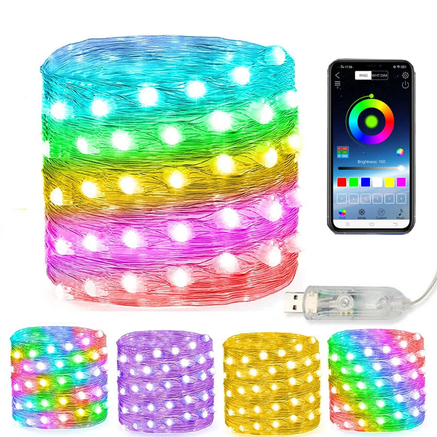 RGB - Smart LED-Lichterkette 10 m/20 m