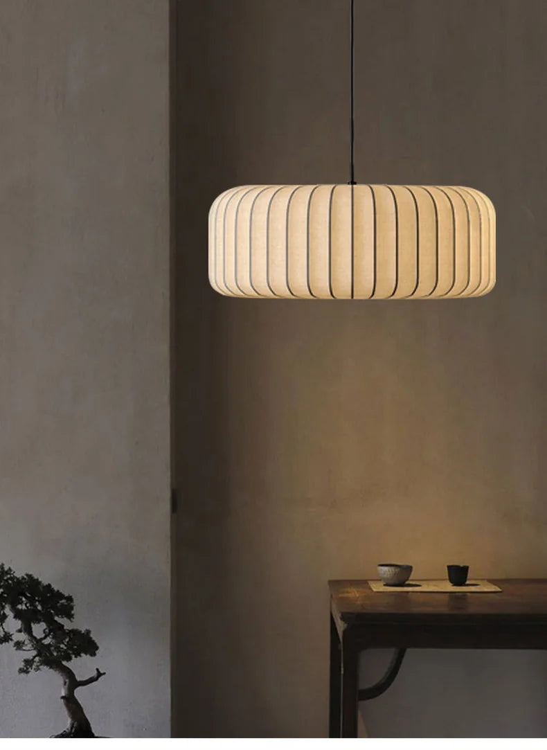 Halona - Wabi-Sabi-Seidenpendelleuchte