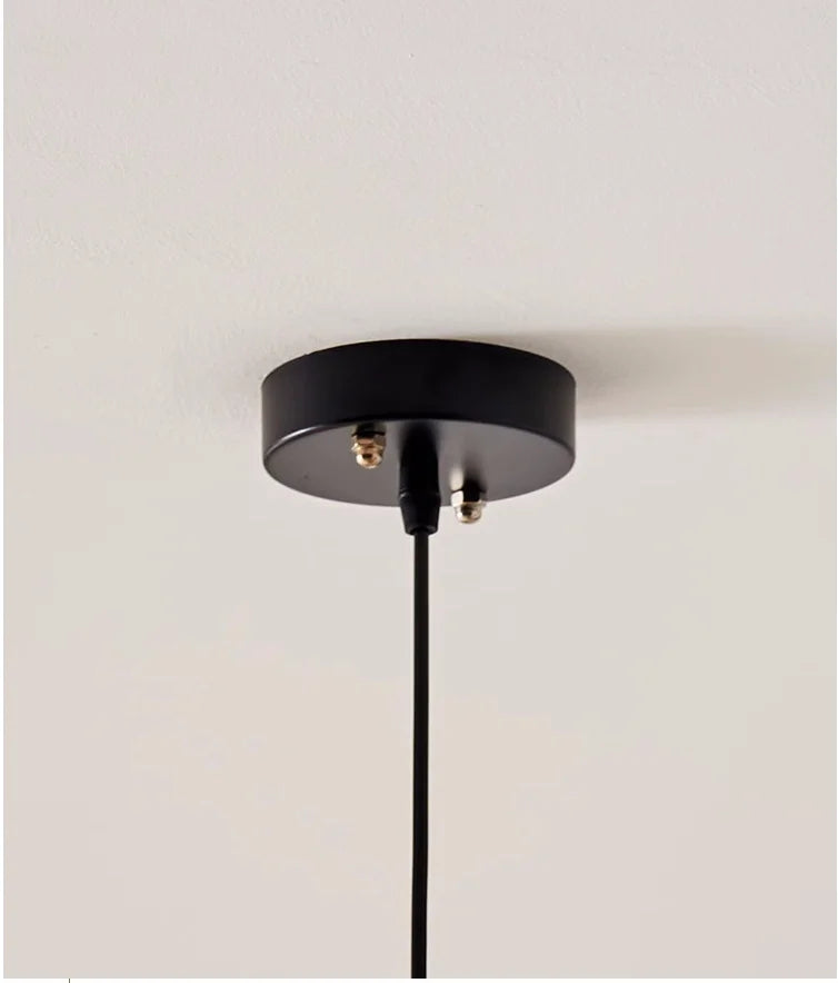 Wabi - Sabi Leinen-LED-Pendelleuchte mit E27-Fassung