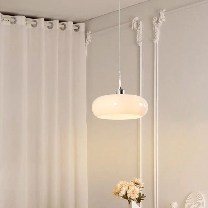 Polara - Glas Pendelleuchte Orange-Weiß