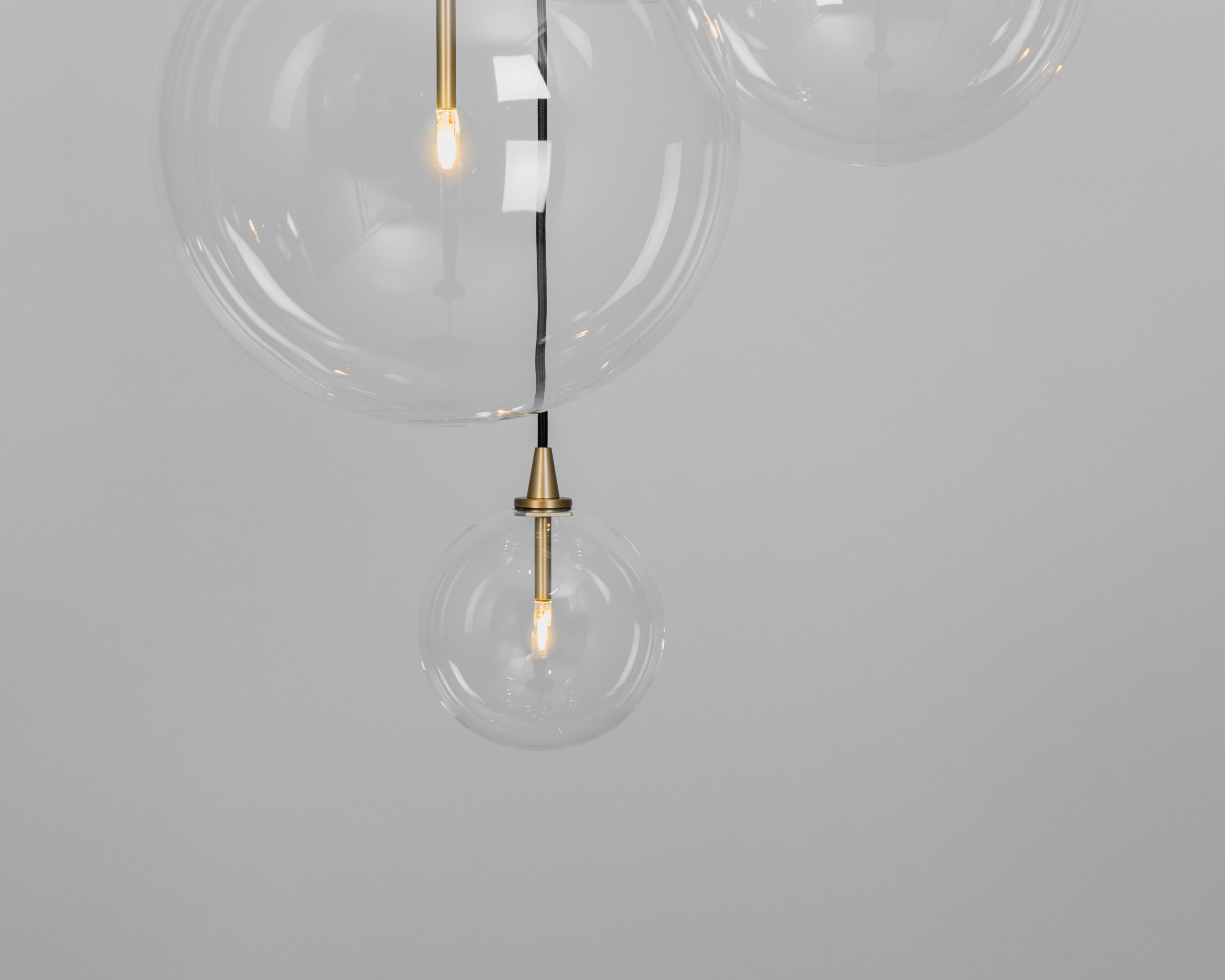 Metall/Glas - Cluster-Pendelleuchte, Metall/Glas, bis zu