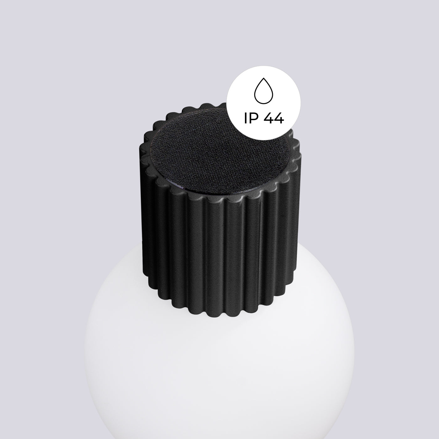 HALO - Wandleuchte, schwarz, IP44