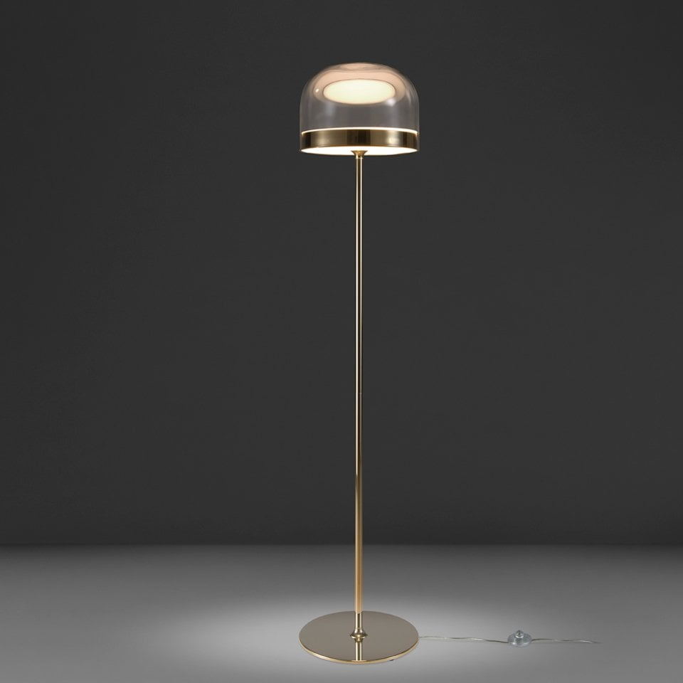 Angel - Cerda - Stehleuchte aus Stahl und Glas mit 18-W-LED