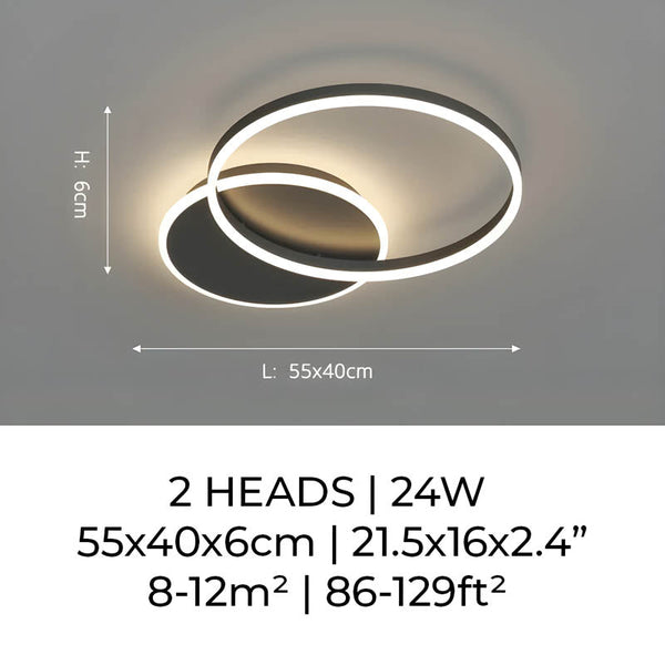 Zenita - LED-Deckenleuchte aus Aluminium