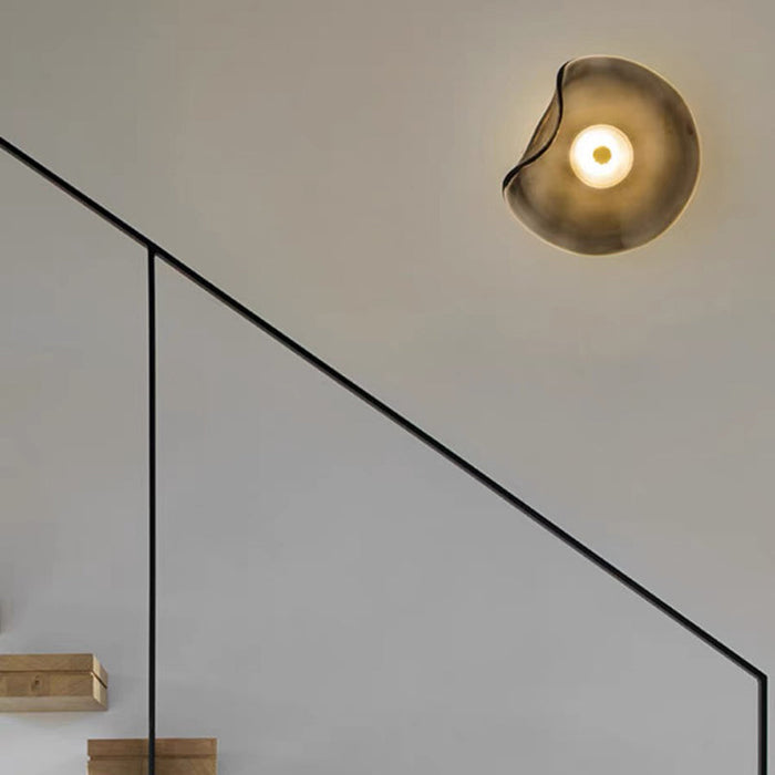 Murena - Dekorative LED-Wandleuchte mit bernsteinfarbenem