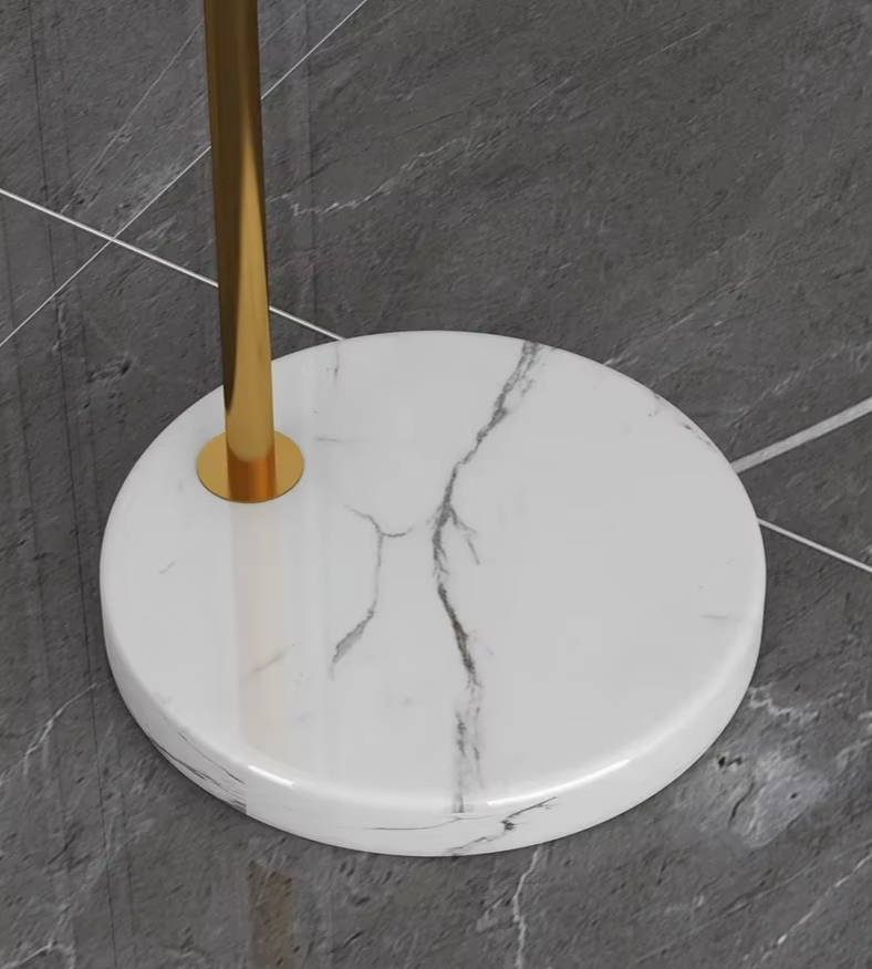 Columna - Bogenstehleuchte mit Marmorsockel