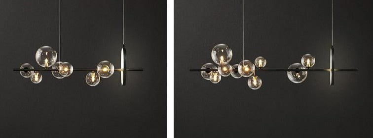 Aurela - Glas Hängeleuchte Kugeldesign 90–120 cm