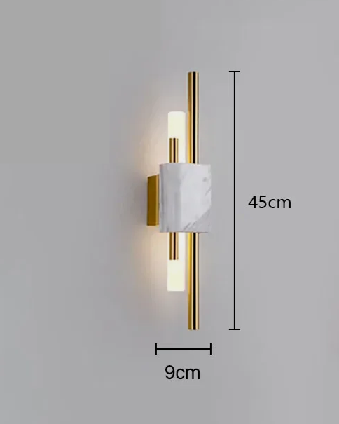 Murena - LED-Wandleuchte in Marmoroptik für den Innenbereich