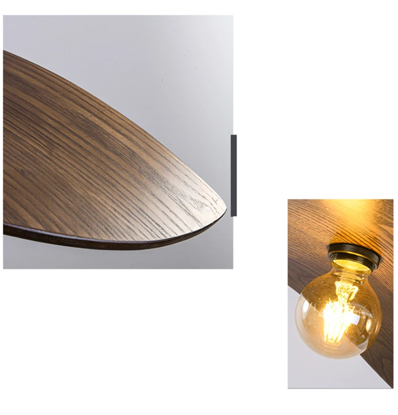 Lumio - Vintage-Hängeleuchte aus Holz, Ø 60/