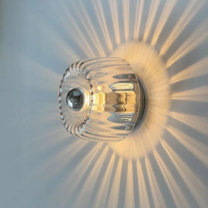 Skandinavische - Bauhaus-Wandleuchte, Glas