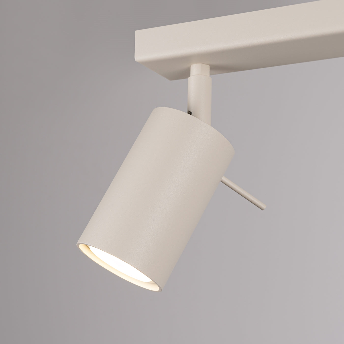 Glanza - Beige 3-flammige Deckenleuchte mit verstellbaren