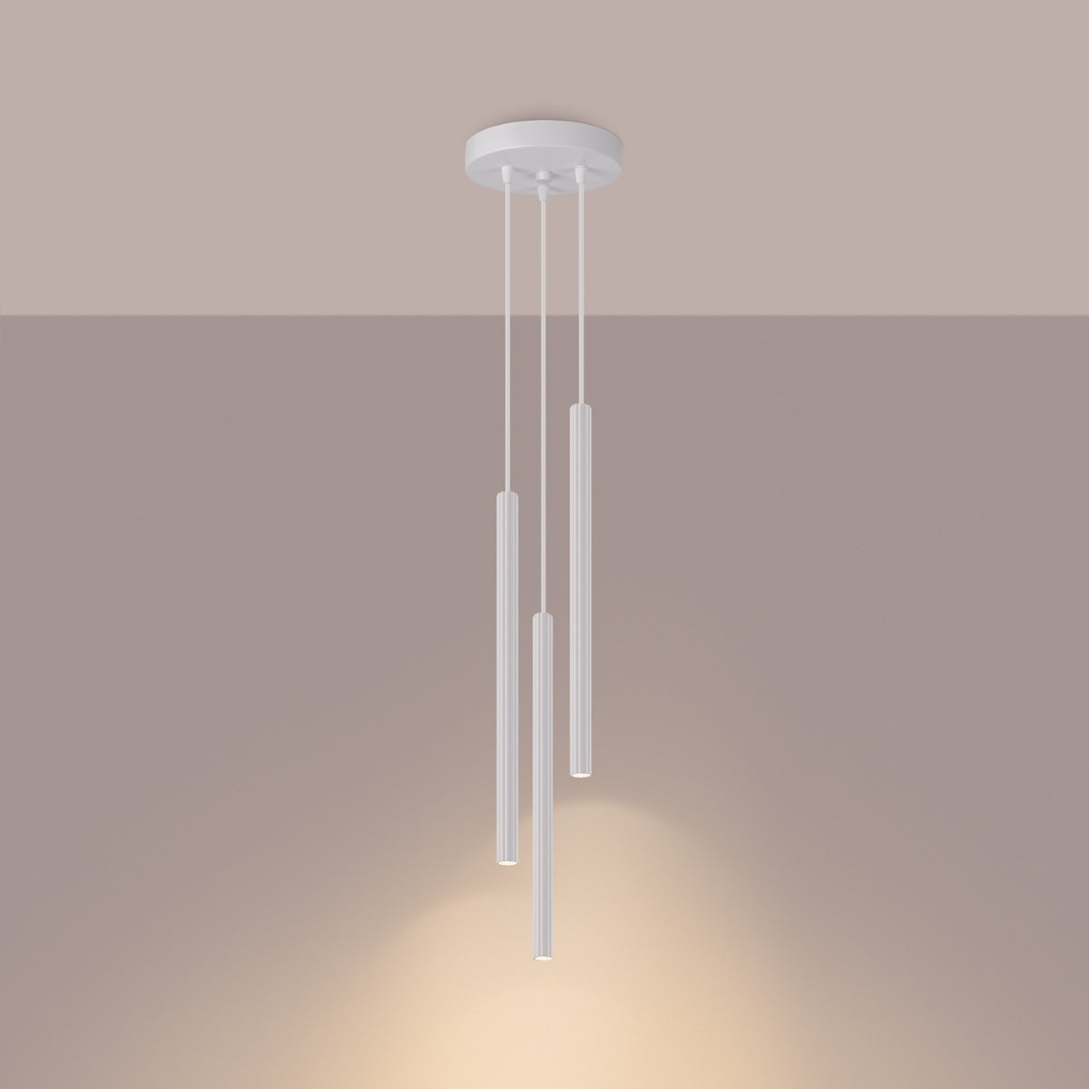 ARCHE - 3P Pendelleuchte, weiß