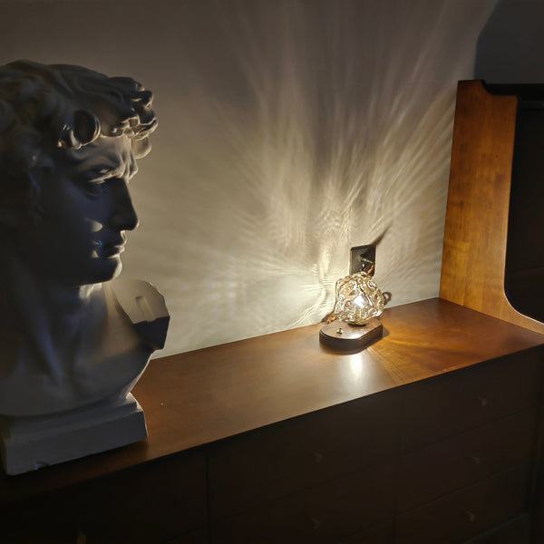 Studio - Glas Tischlampe Ice Stone Design