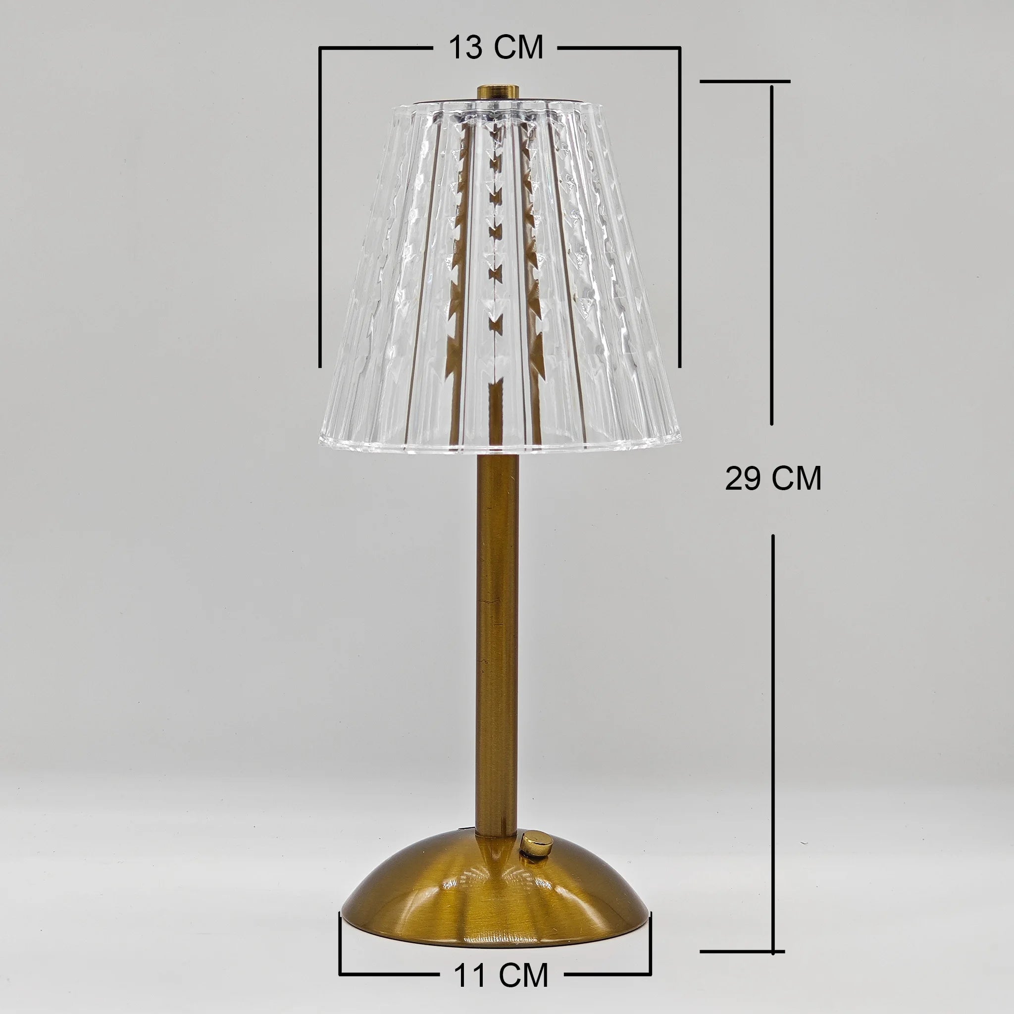 Nuova - Kristall-LED-Tischleuchte mit Touch-Dimmer und 3