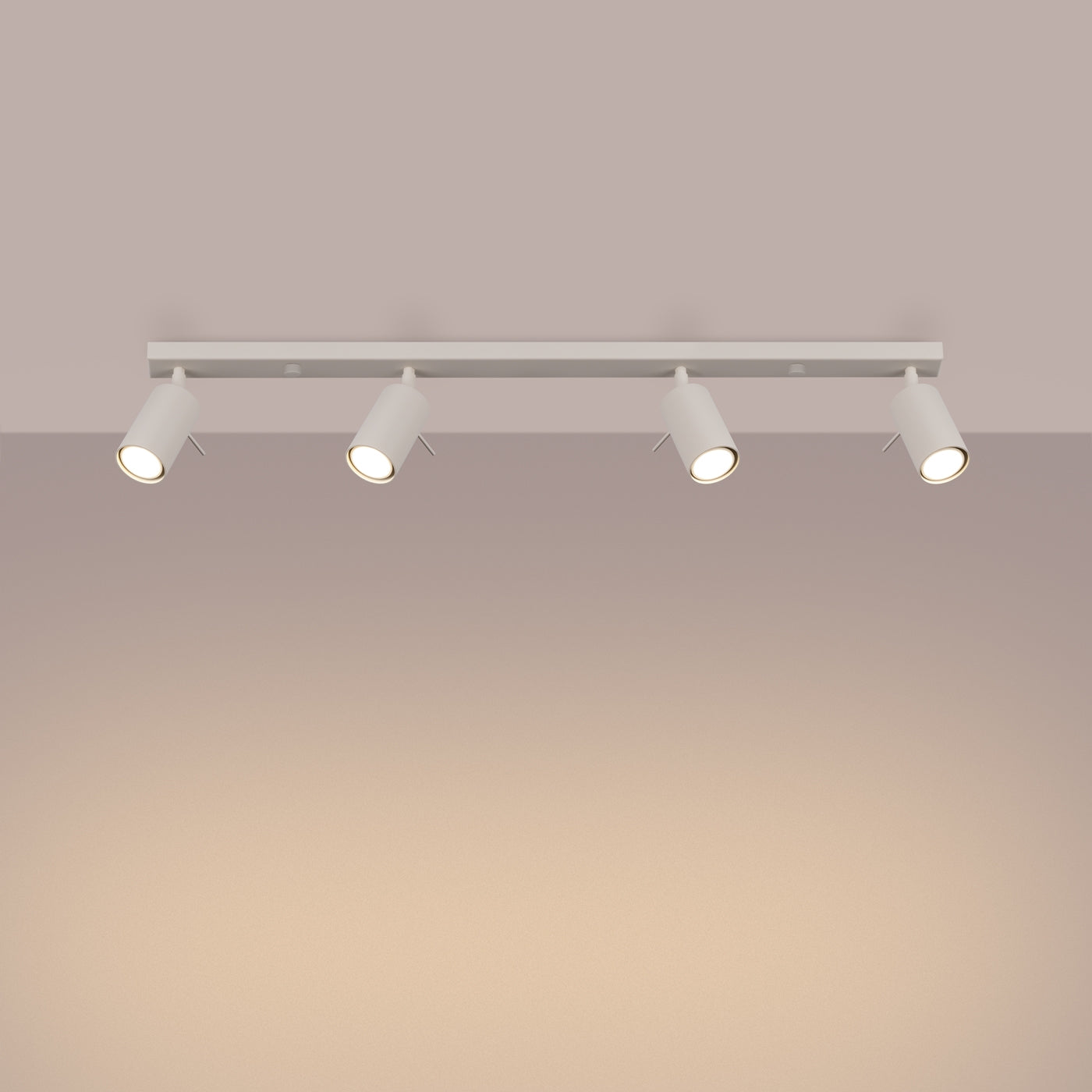 Radial - Beige Deckenleuchte mit 4 Leuchtmitteln