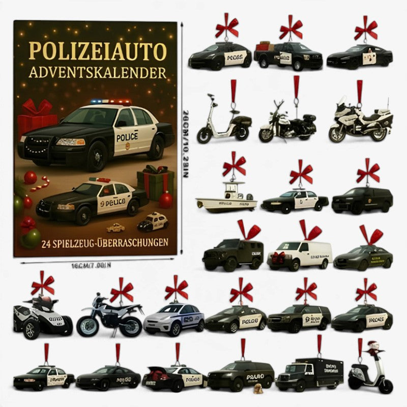 Cruisingle - Adventskalender mit Mini-Polizeiautos und Zubehör