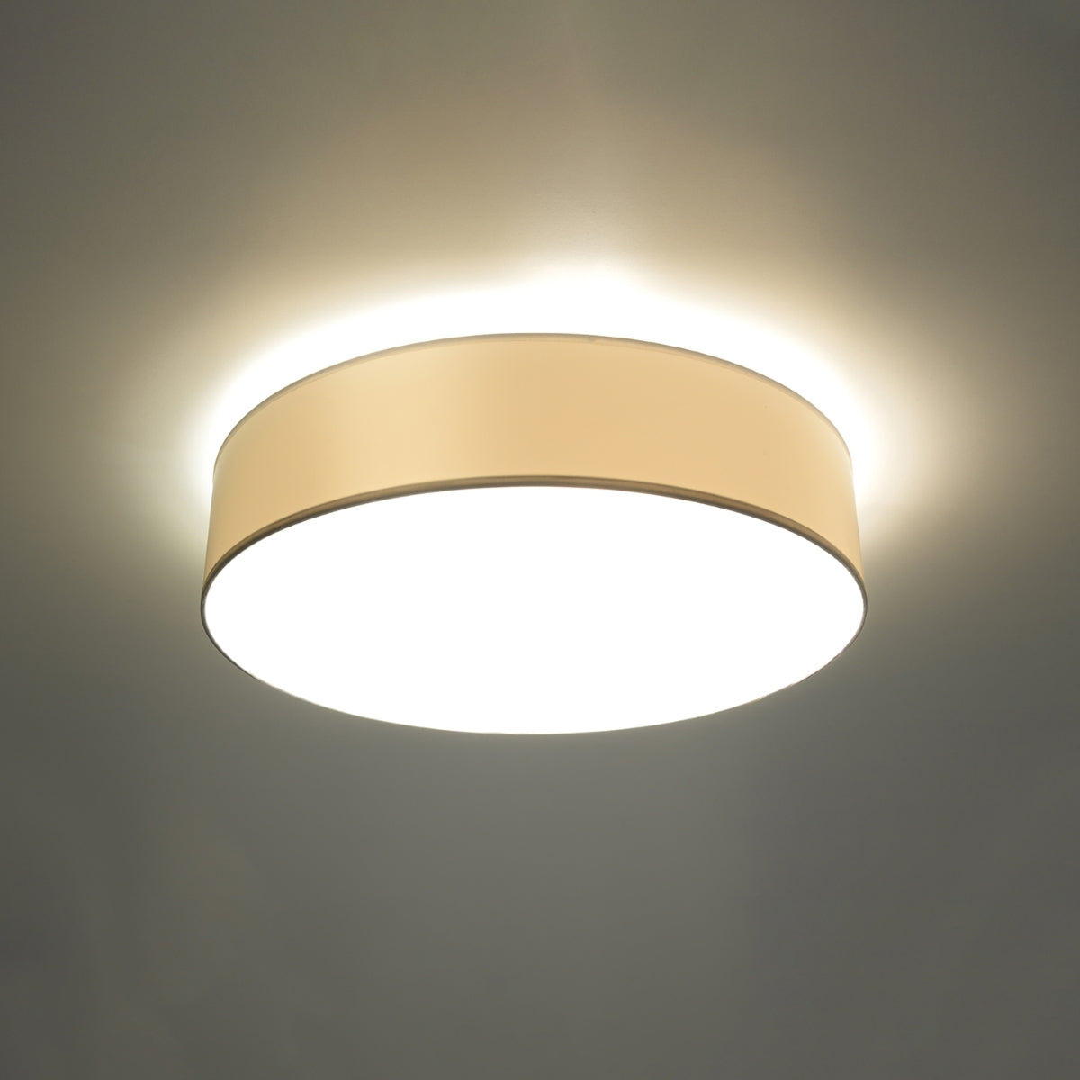 Claria - Deckenleuchte 55 cm, weiß, rund, aus PVC
