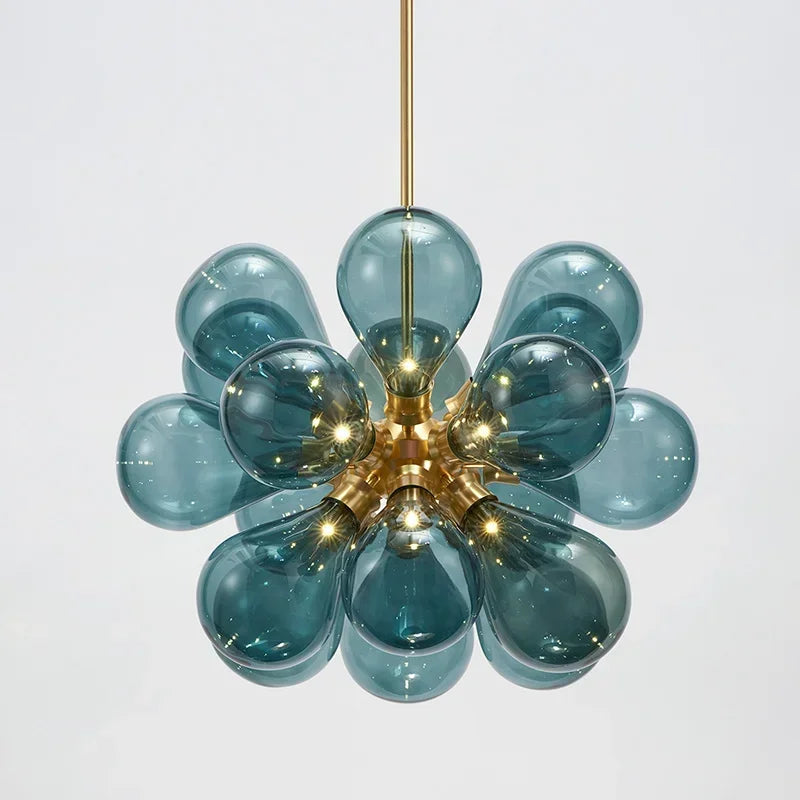 Claria - Glaskugel-Kronleuchter 15–20x G9