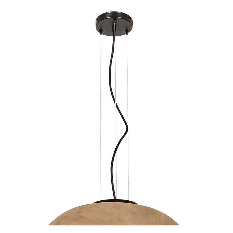 Luxcambra - Keramik-Pendelleuchte, 50 cm, Terrakotta-Optik
