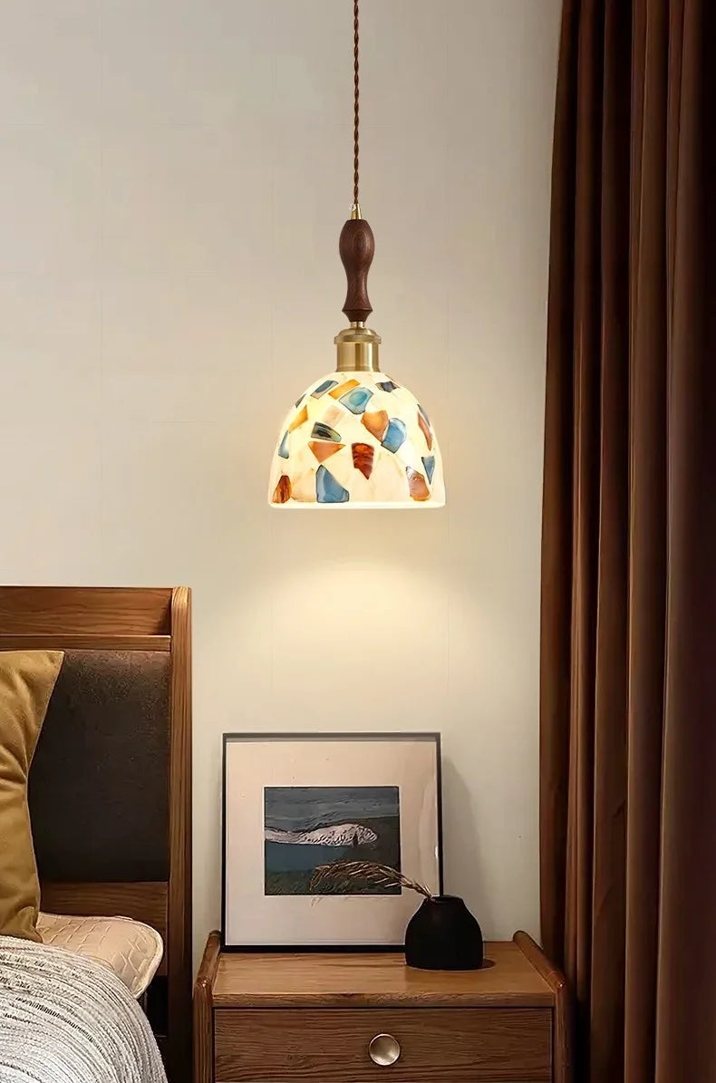 Polara - Tiffany-Pendelleuchte aus Vintage-Glas