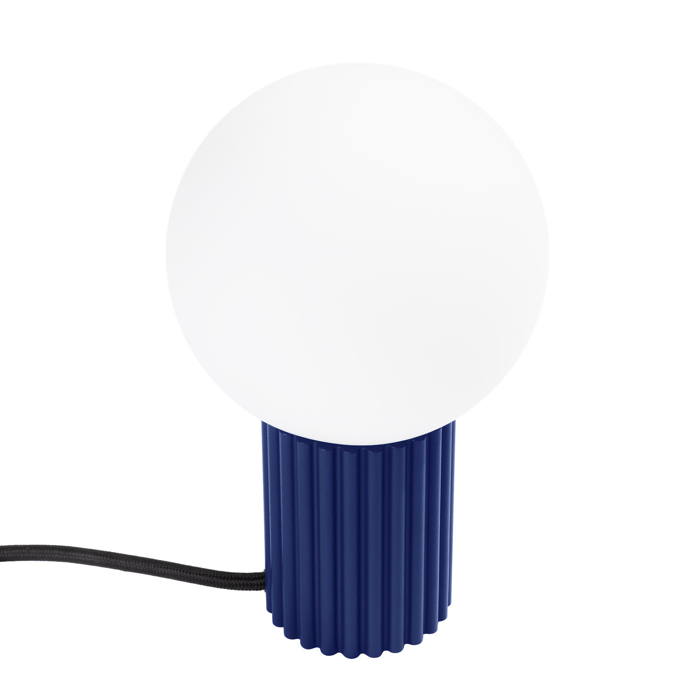 Ultramarinblaue - Schreibtischlampe mit mattiertem