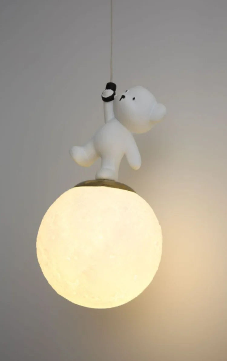 Rondea - LED-Pendelleuchte für Kinderzimmer Nordic Bear Glow