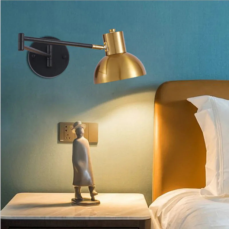 Verstellbare - Wandleuchte mit langem Arm (E27) inkl. LED