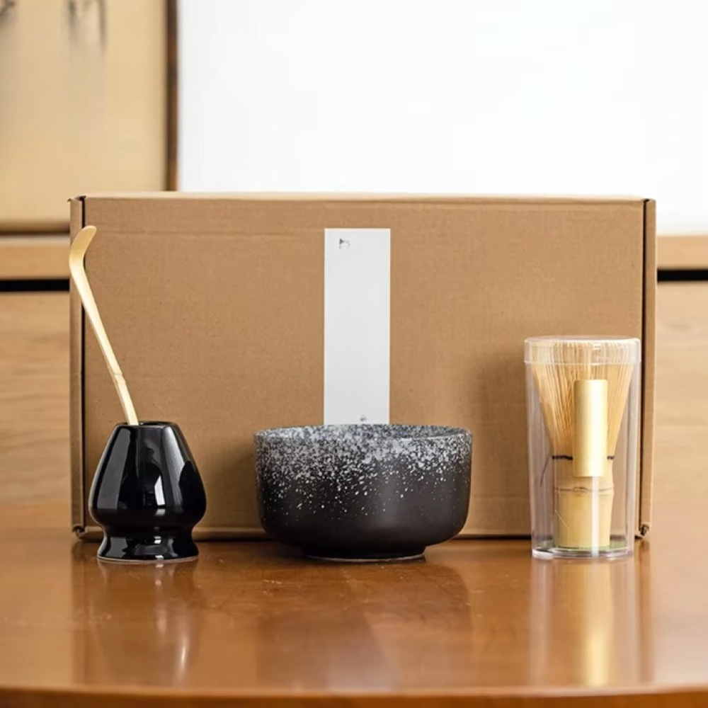 Kochio - Matcha-Set 4-tlg handgefertigte Keramik