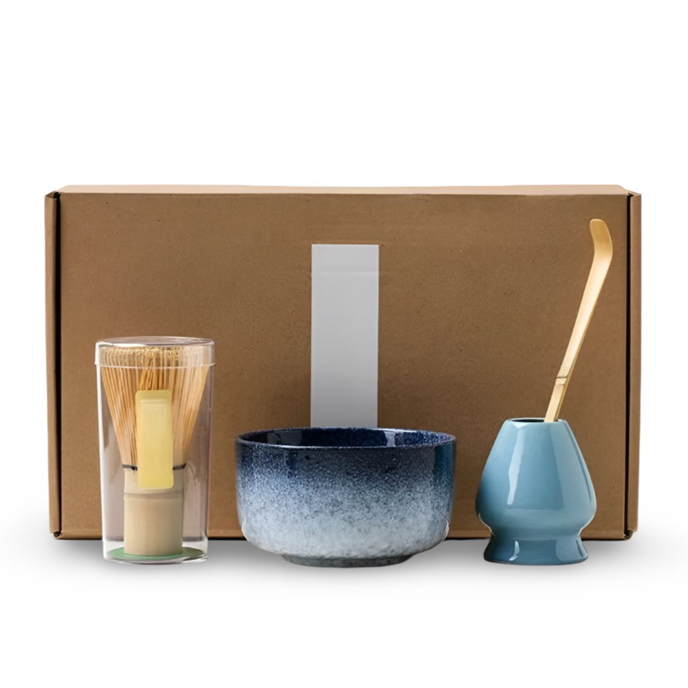 Kochio - Matcha-Set 4-tlg handgefertigte Keramik