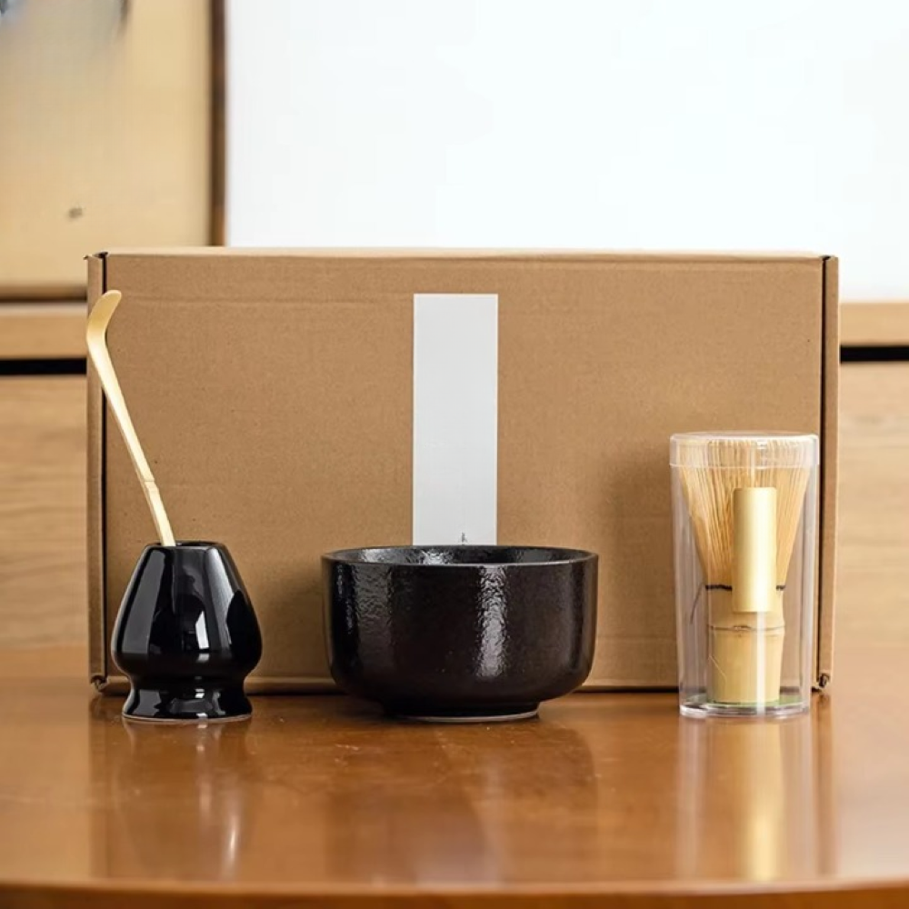 Kochio - Matcha-Set 4-tlg handgefertigte Keramik