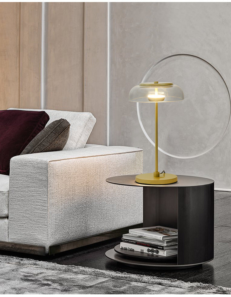 Quelix - Designer-Tischleuchte aus Glas mit LED