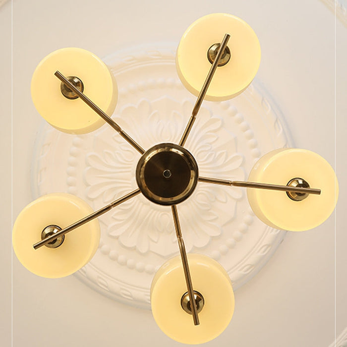 Claria - Klassischer Kronleuchter Gold & Glas